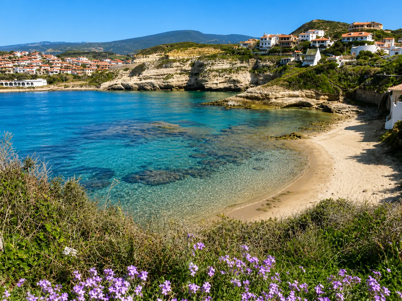 Torre del Pozzo, Cuglieri — cala con falesie calcaree e acqua turchese